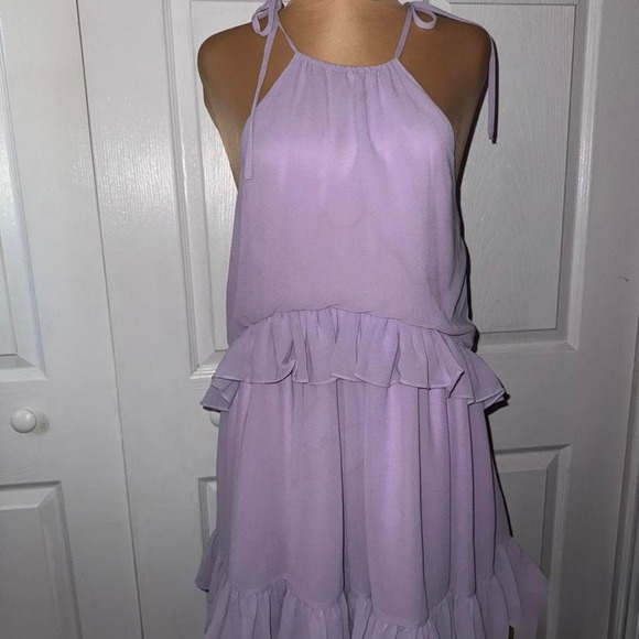 NWT LOVERS & FRIENDS‎ BANKS DRESS PASTEL LILAC SMALL